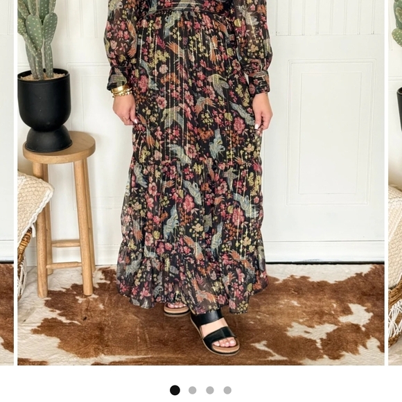 Chic Floral Long Sleeve Dress - Picture 9 of 9